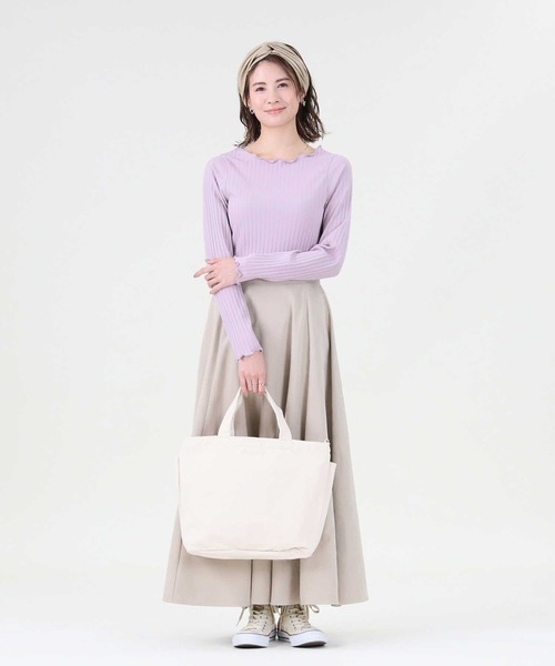 HONEYSUCKLE ROSE（ハニーサックルローズ）の「【HONEYSUCKLE ROSE】メローロンＴ（Tシャツ/カットソー・レディース・ホワイト/ブラック/パープル・M/L）」の15枚目の写真