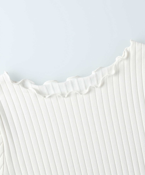 HONEYSUCKLE ROSE（ハニーサックルローズ）の「【HONEYSUCKLE ROSE】メローロンＴ（Tシャツ/カットソー・レディース・ホワイト/ブラック/パープル・M/L）」の20枚目の写真