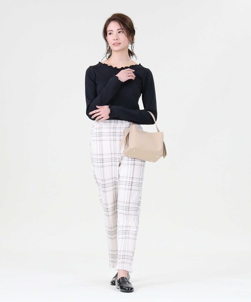 HONEYSUCKLE ROSE（ハニーサックルローズ）の「【HONEYSUCKLE ROSE】メローロンＴ（Tシャツ/カットソー・レディース・ホワイト/ブラック/パープル・M/L）」の11枚目の写真