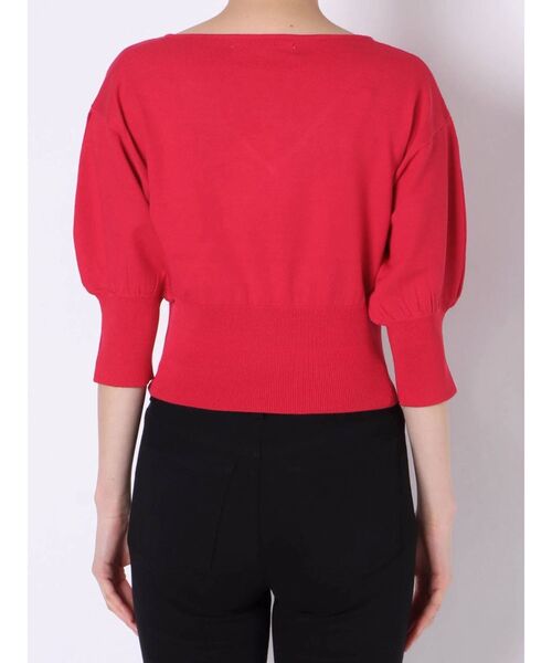 MERCURYDUO(マーキュリーデュオ)の「カシュクールコンパクトニット(ニット/セーター・レディース・オフホワイト/レッド/ピンク/ネイビー・FREE)」の17枚目の写真