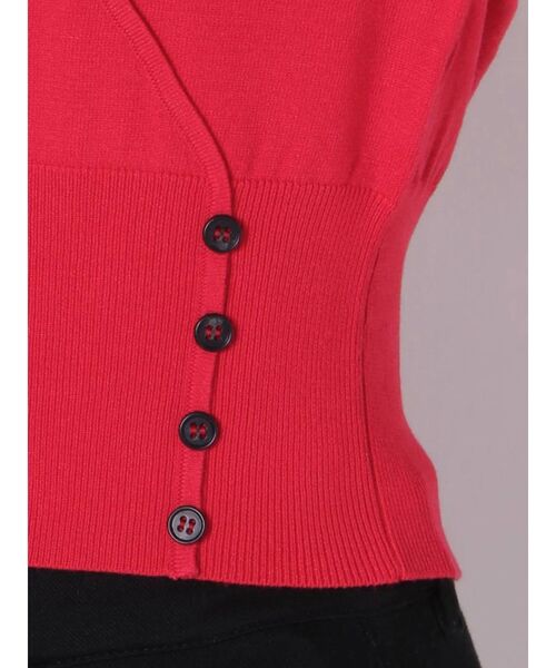 MERCURYDUO(マーキュリーデュオ)の「カシュクールコンパクトニット(ニット/セーター・レディース・オフホワイト/レッド/ピンク/ネイビー・FREE)」の19枚目の写真