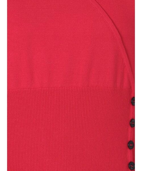 MERCURYDUO(マーキュリーデュオ)の「カシュクールコンパクトニット(ニット/セーター・レディース・オフホワイト/レッド/ピンク/ネイビー・FREE)」の6枚目の写真