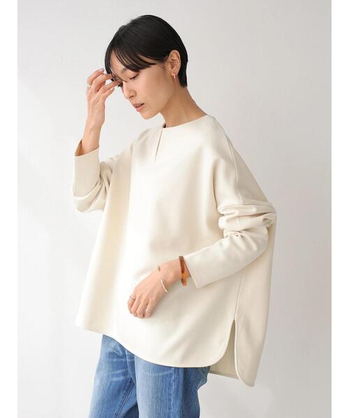 AMERICAN HOLIC(アメリカンホリック)の「キーネックポンチプルオーバー(Tシャツ/カットソー・レディース・アイボリー/チャコールグレー/ライトベージュ・FREE)」の22枚目の写真