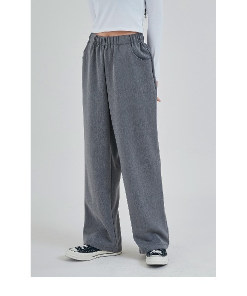 ACOVER（オコボ）の「A'GEM/9 × .kom『ACOVER/オコボ』WIDE BANDING SLACKS/バンディング ワイドスラックスパンツ（スラックス・レディース・ブラック/チャコールグレー/ベージュ・FREE）」の13枚目の写真