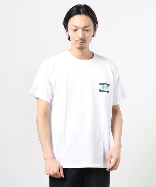 RVCA(ルーカ)の「RVCA/ルーカ バックプリント ポケットTシャツ BB041-204(Tシャツ/カットソー・メンズ・ホワイト/レッド/ブラック・M/L/S)」の5枚目の写真