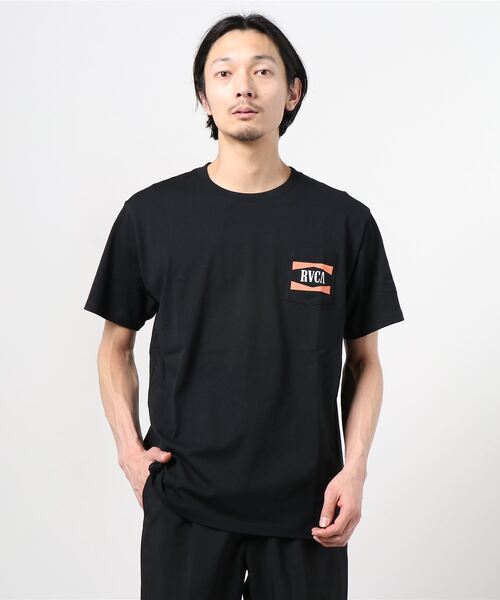 RVCA(ルーカ)の「RVCA/ルーカ バックプリント ポケットTシャツ BB041-204(Tシャツ/カットソー・メンズ・ホワイト/レッド/ブラック・M/L/S)」の6枚目の写真