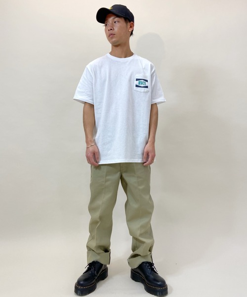RVCA(ルーカ)の「RVCA/ルーカ バックプリント ポケットTシャツ BB041-204(Tシャツ/カットソー・メンズ・ホワイト/レッド/ブラック・M/L/S)」の10枚目の写真