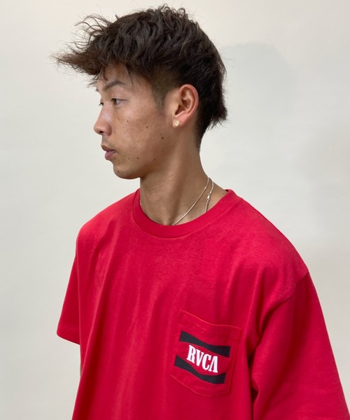 RVCA(ルーカ)の「RVCA/ルーカ バックプリント ポケットTシャツ BB041-204(Tシャツ/カットソー・メンズ・ホワイト/レッド/ブラック・M/L/S)」の17枚目の写真