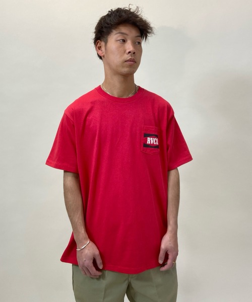 RVCA(ルーカ)の「RVCA/ルーカ バックプリント ポケットTシャツ BB041-204(Tシャツ/カットソー・メンズ・ホワイト/レッド/ブラック・M/L/S)」の18枚目の写真