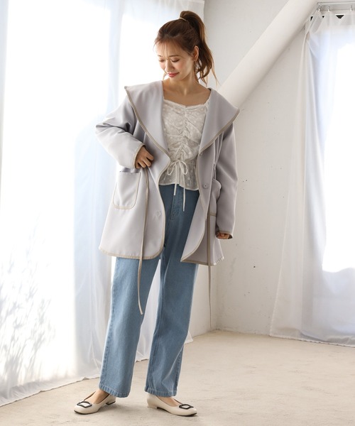 one after another NICE CLAUP（ワンアフターアナザーナイスクラップ）の「チロルレースブラウス（シャツ/ブラウス・レディース・ブラック/ベージュ/オフホワイト/ラベンダー・FREE）」の16枚目の写真