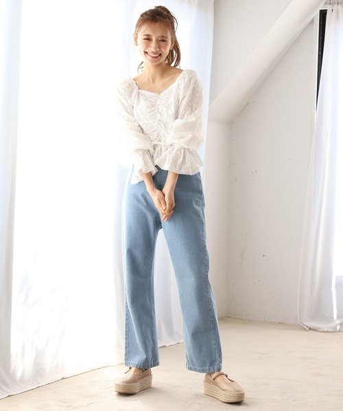 one after another NICE CLAUP（ワンアフターアナザーナイスクラップ）の「チロルレースブラウス（シャツ/ブラウス・レディース・ブラック/ベージュ/オフホワイト/ラベンダー・FREE）」の13枚目の写真