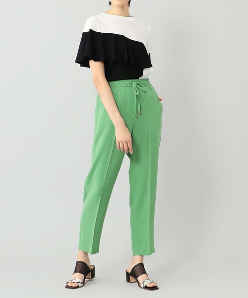 Diagram（ダイアグラム）の「バイカラーフリルカットトップ（Tシャツ/カットソー・レディース・ホワイト/ベージュ・36）」の13枚目の写真