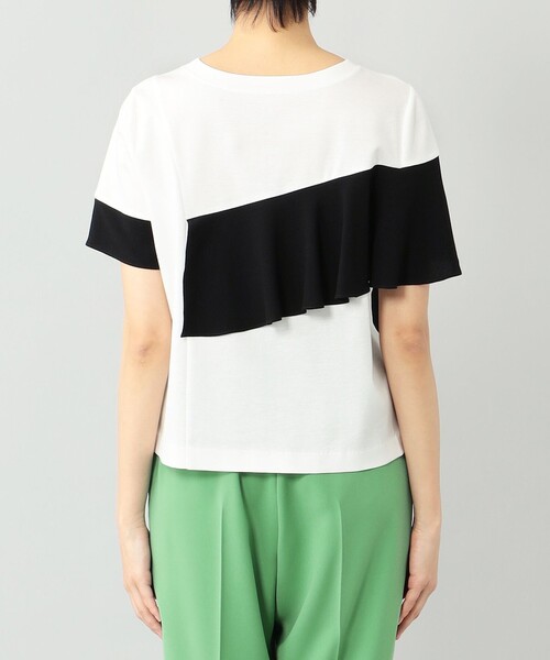 Diagram（ダイアグラム）の「バイカラーフリルカットトップ（Tシャツ/カットソー・レディース・ホワイト/ベージュ・36）」の14枚目の写真