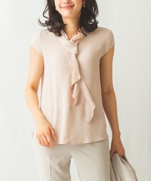 NARACAMICIE | ソフトジョーゼットプリーツタイブラウス(シャツ/ブラウス)