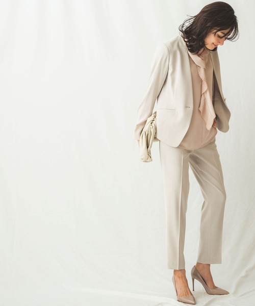 NARACAMICIE(ナラカミーチェ)の「ソフトジョーゼットプリーツタイブラウス(シャツ/ブラウス・レディース・オフホワイト/イエロー/ベージュ・SMALL/MEDIUM/LARGE)」の18枚目の写真