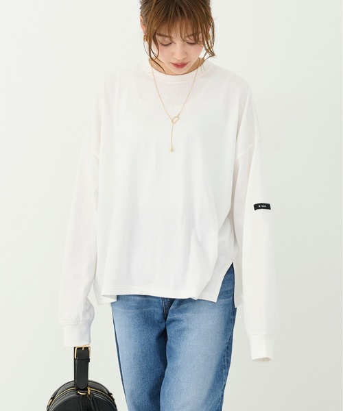 M nort（エムノート）の「【わたなべ麻衣プロデュース】オーガニックコットン バックプリントロンT/長袖Tシャツ（Tシャツ/カットソー・レディース・オフホワイト・FREE）」の15枚目の写真