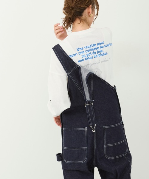 M nort（エムノート）の「【わたなべ麻衣プロデュース】オーガニックコットン バックプリントロンT/長袖Tシャツ（Tシャツ/カットソー・レディース・オフホワイト・FREE）」の3枚目の写真