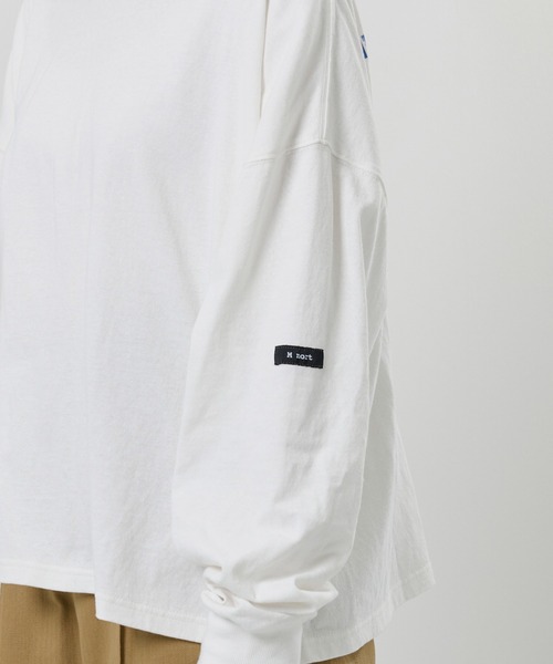 M nort（エムノート）の「【わたなべ麻衣プロデュース】オーガニックコットン バックプリントロンT/長袖Tシャツ（Tシャツ/カットソー・レディース・オフホワイト・FREE）」の7枚目の写真