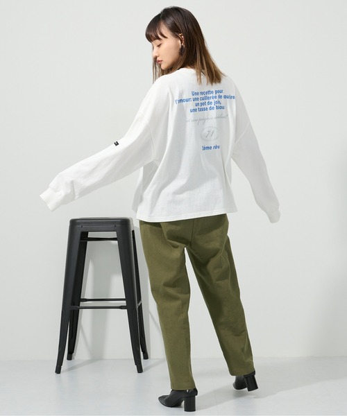 M nort（エムノート）の「【わたなべ麻衣プロデュース】オーガニックコットン バックプリントロンT/長袖Tシャツ（Tシャツ/カットソー・レディース・オフホワイト・FREE）」の13枚目の写真