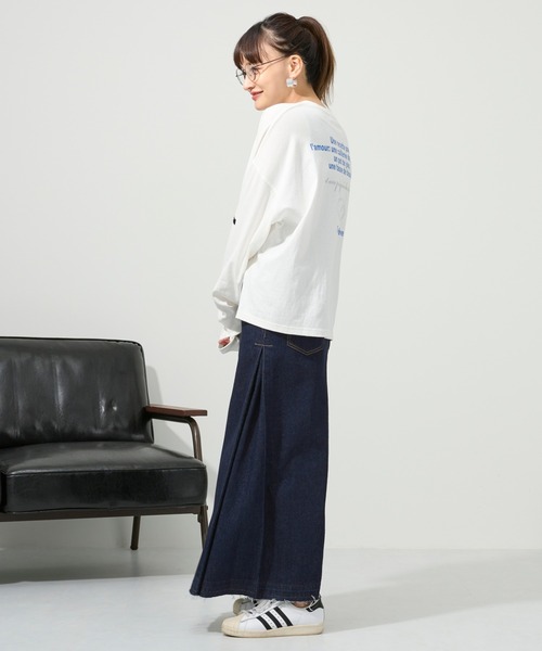 M nort（エムノート）の「【わたなべ麻衣プロデュース】オーガニックコットン バックプリントロンT/長袖Tシャツ（Tシャツ/カットソー・レディース・オフホワイト・FREE）」の11枚目の写真