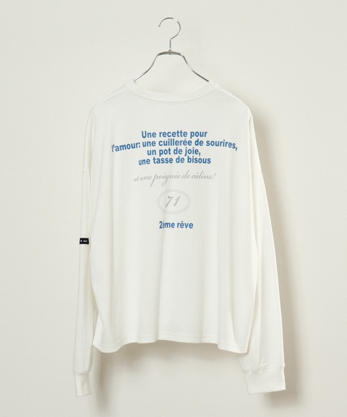 M nort（エムノート）の「【わたなべ麻衣プロデュース】オーガニックコットン バックプリントロンT/長袖Tシャツ（Tシャツ/カットソー・レディース・オフホワイト・FREE）」の17枚目の写真