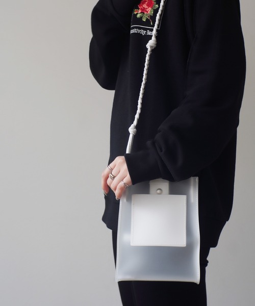 Port(ポート)の「クリア スクエア ショルダーバッグ #_(ショルダーバッグ・レディース・ホワイト/ブラック/ブルー・FREE)」の6枚目の写真