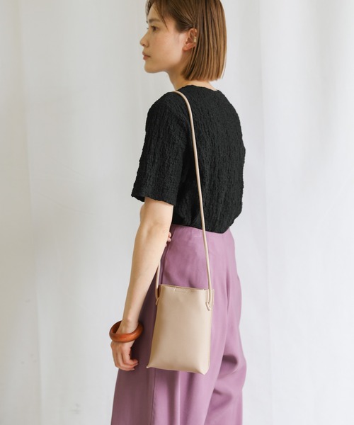 select MOCA（セレクトモカ）の「スクエアミニショルダーバッグ（ショルダーバッグ・レディース・ブラック/オリーブ/アイボリー・FREE）」の11枚目の写真