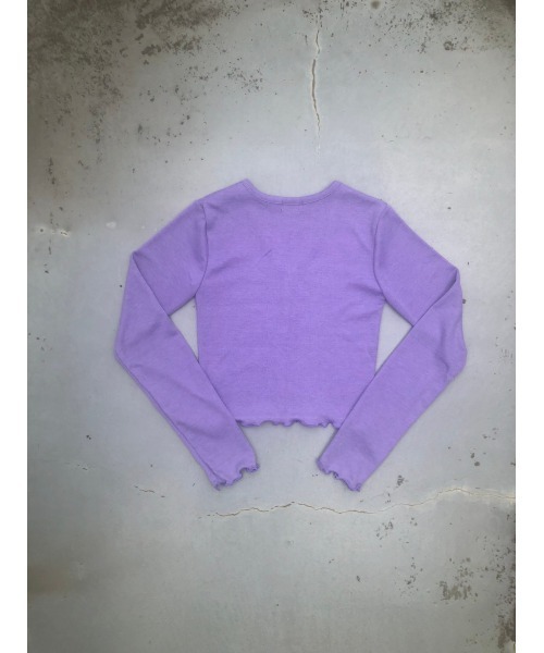 FIG&VIPER（フィグアンドバイパー）の「メロウショートカーデ（カーディガン/ボレロ・レディース・ホワイト/パープル/イエロー/ピンク/ブルー・FREE）」の18枚目の写真