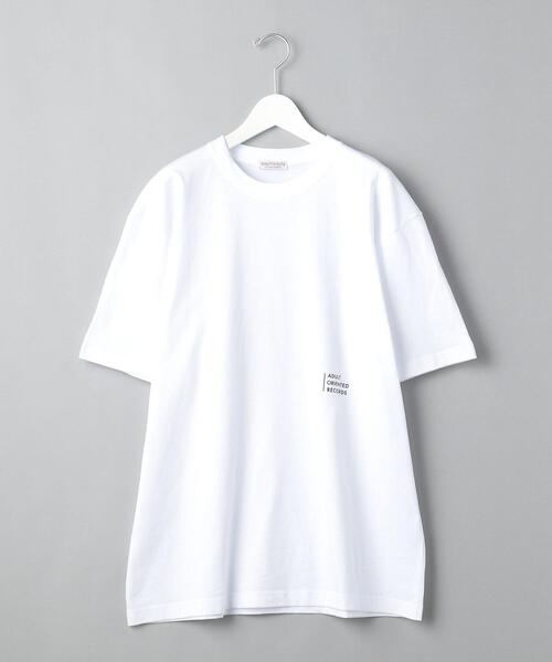 info. BEAUTY&YOUTH（インフォビューティアンドユース）の「＜AOR/Adult Oriented Records＞×＜info. BEAUTY&YOUTH＞ TEE/Tシャツ（Tシャツ/カットソー・メンズ・ホワイト・MEDIUM/SMALL/X-LARGE/LARGE）」の2枚目の写真