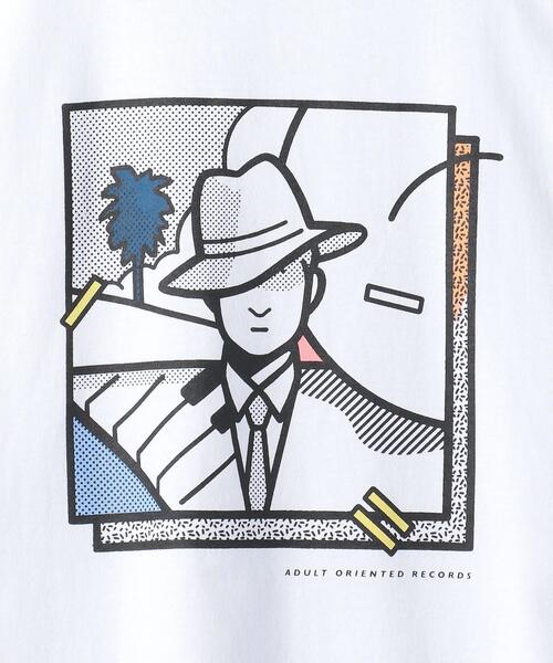 info. BEAUTY&YOUTH（インフォビューティアンドユース）の「＜AOR/Adult Oriented Records＞×＜info. BEAUTY&YOUTH＞ TEE/Tシャツ（Tシャツ/カットソー・メンズ・ホワイト・MEDIUM/SMALL/X-LARGE/LARGE）」の7枚目の写真