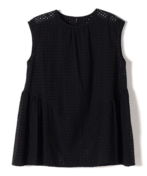 SHIPS(シップス)の「【WEB限定】〈手洗い可能〉カットワークレースタック切替ブラウス◇(シャツ/ブラウス・レディース・オリーブ/ブラック/オフホワイト/イエロー/ブルー・ONE SIZE)」の8枚目の写真