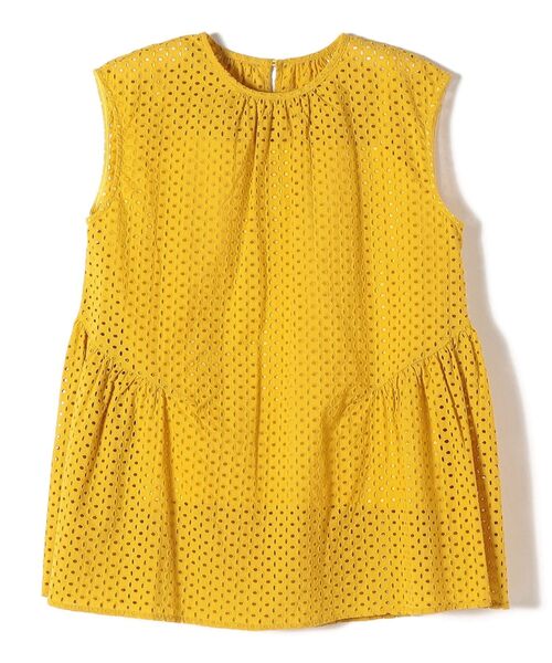 SHIPS(シップス)の「【WEB限定】〈手洗い可能〉カットワークレースタック切替ブラウス◇(シャツ/ブラウス・レディース・オリーブ/ブラック/オフホワイト/イエロー/ブルー・ONE SIZE)」の10枚目の写真