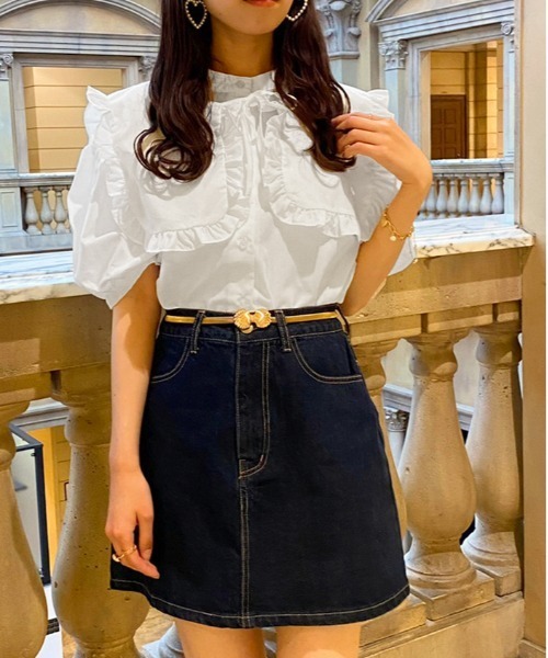 セール】つけ襟フリル2wayブラウス【ZOZOTOWN限定アイテム】（シャツ