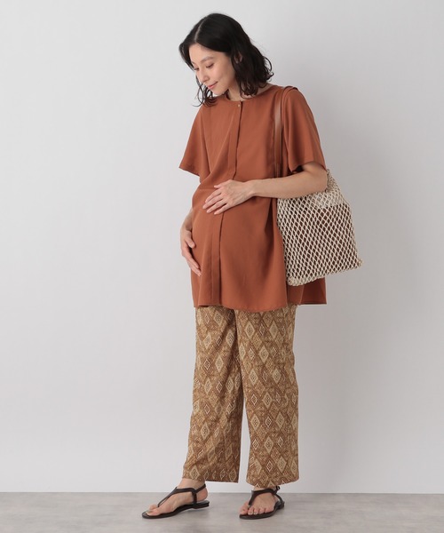 LEPSIM（レプシィム）の「マタニティ／ランダムリブイージーパンツ　941348（マタニティウェア/グッズ・レディース・アイボリー/ベージュ/ブラック・FREE）」の19枚目の写真