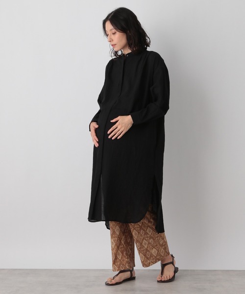 LEPSIM（レプシィム）の「マタニティ／ランダムリブイージーパンツ　941348（マタニティウェア/グッズ・レディース・アイボリー/ベージュ/ブラック・FREE）」の22枚目の写真