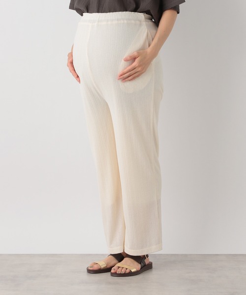 LEPSIM（レプシィム）の「マタニティ／ランダムリブイージーパンツ　941348（マタニティウェア/グッズ・レディース・アイボリー/ベージュ/ブラック・FREE）」の16枚目の写真