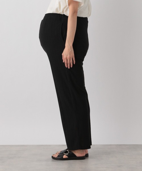 LEPSIM（レプシィム）の「マタニティ／ランダムリブイージーパンツ　941348（マタニティウェア/グッズ・レディース・アイボリー/ベージュ/ブラック・FREE）」の8枚目の写真