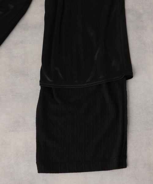 LEPSIM（レプシィム）の「マタニティ／ランダムリブイージーパンツ　941348（マタニティウェア/グッズ・レディース・アイボリー/ベージュ/ブラック・FREE）」の5枚目の写真