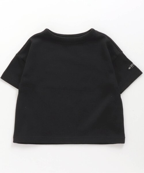 F.O.U(エフオーユー)の「ドロップショルダーTシャツ(Tシャツ/カットソー・キッズ・ブラック/ベージュ/ネイビー・150/160/100/110/120/130/140)」の1枚目の写真