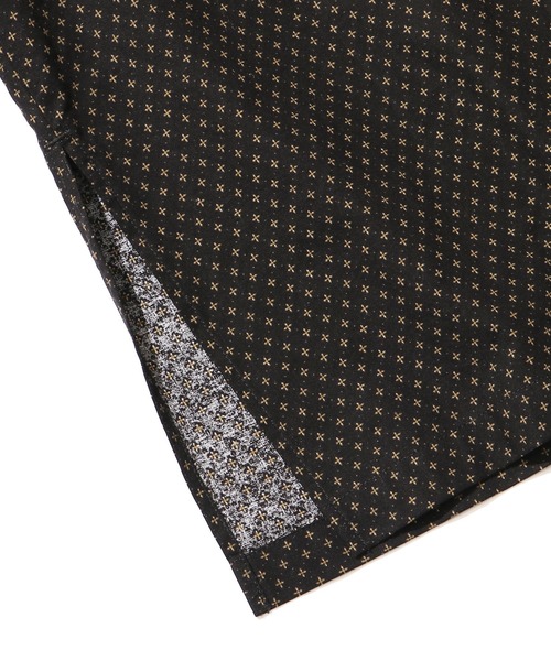ROOP TOKYO by Hayato(ループトウキョウバイハヤト)の「ROOPTOKYO by Hayato Printed China Shirts ブロード総柄 チャイナシャツ カジュアル ユニセックス(シャツ/ブラウス・メンズ・ブラック/アイボリー/シャーベット・M/L)」の9枚目の写真