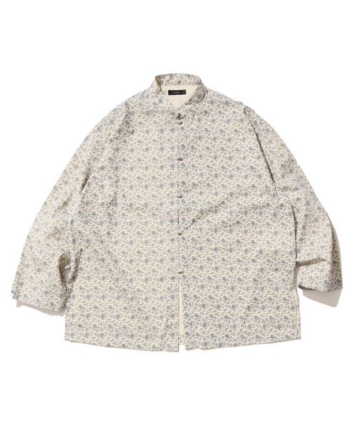 ROOP TOKYO by Hayato(ループトウキョウバイハヤト)の「ROOPTOKYO by Hayato Printed China Shirts ブロード総柄 チャイナシャツ カジュアル ユニセックス(シャツ/ブラウス・メンズ・ブラック/アイボリー/シャーベット・M/L)」の14枚目の写真