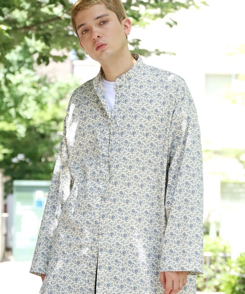 ROOP TOKYO by Hayato(ループトウキョウバイハヤト)の「ROOPTOKYO by Hayato Printed China Shirts ブロード総柄 チャイナシャツ カジュアル ユニセックス(シャツ/ブラウス・メンズ・ブラック/アイボリー/シャーベット・M/L)」の19枚目の写真