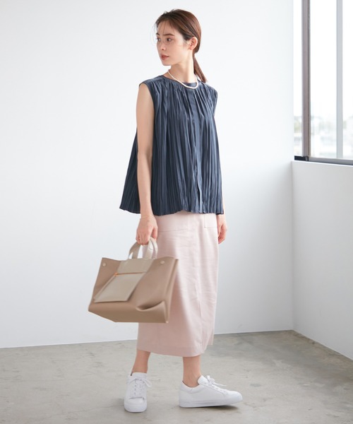 ROPE'（ロペ）の「【今から春まで使える】【洗える】スラブストレッチハイウエストタイトスカート（スカート・レディース・ライトグレー/ベージュ/ブルー系その他4/ピンク・34/36/38/40）」の16枚目の写真