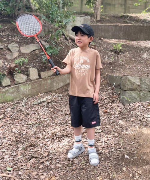 COLEMAN（コールマン）の「【Coleman】ランタンロゴプリント半袖TEE（Tシャツ/カットソー・キッズ・ブルー/ベージュ・120/150/100/130/110/140）」の6枚目の写真