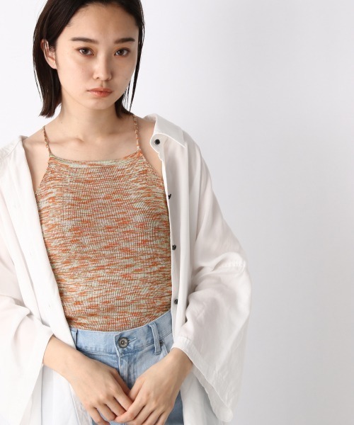 JEANASIS（ジーナシス）の「12Gスペースダイアメスリキャミ/949894（キャミソール・レディース・ブラウン系その他/オレンジ系その他・FREE）」の2枚目の写真