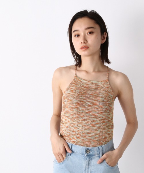 JEANASIS（ジーナシス）の「12Gスペースダイアメスリキャミ/949894（キャミソール・レディース・ブラウン系その他/オレンジ系その他・FREE）」の4枚目の写真