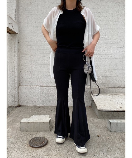 LiSeek（リシーク）の「【LiSeeK】ティアードシフォンブラウス（シャツ/ブラウス・レディース・ホワイト/グレー/ブルー/ブラック・FREE）」の6枚目の写真