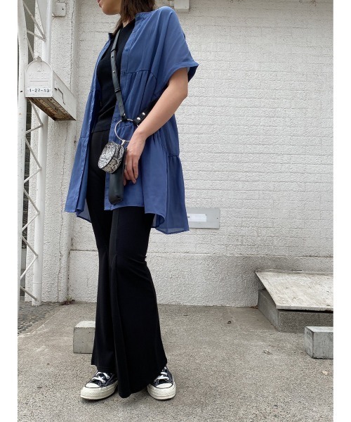 LiSeek（リシーク）の「【LiSeeK】ティアードシフォンブラウス（シャツ/ブラウス・レディース・ホワイト/グレー/ブルー/ブラック・FREE）」の20枚目の写真