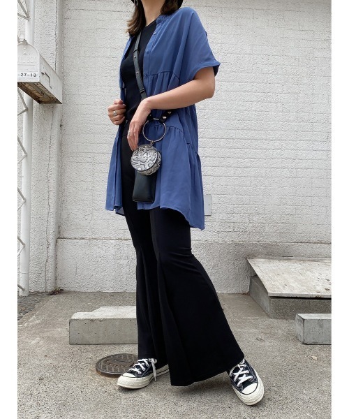 LiSeek（リシーク）の「【LiSeeK】ティアードシフォンブラウス（シャツ/ブラウス・レディース・ホワイト/グレー/ブルー/ブラック・FREE）」の22枚目の写真