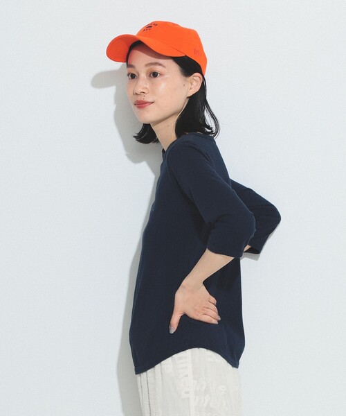 BEAMS BOY(ビームスボーイ)の「【一部予約】BEAMS BOY / 天竺 無地 ボートネック 7分(Tシャツ/カットソー・レディース・ホワイト/グレー/レッド/ブルー系その他/カーキ/ネイビー・ONE SIZE)」の4枚目の写真